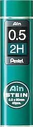 Pentel Ain Stein 0.5 mm 2H 40'lı Tüp Kalem Ucu