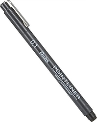 Pentel Pointliner 0.1 mm Fiber Uçlu Teknik Çizim Kalemi