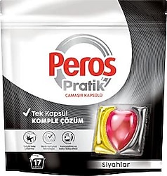 Peros Pratik Siyahlar için Kapsül Çamaşır Deterjanı 17'li