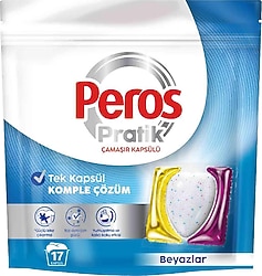 Peros Pratik Beyazlar için Kapsül Çamaşır Deterjanı 17'li