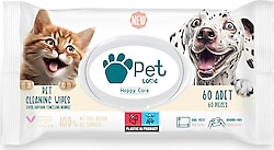 Pet Love Argan Yağlı 60 Yaprak Evcil Hayvan Temizleme Mendili