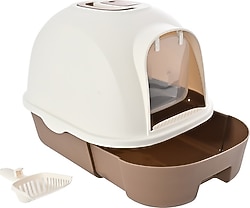Pet Luxe Moli 53x41x41 cm Kahverengi Kedi Tuvaleti