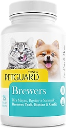 Petguard Kedi ve Köpekler için Brewers 75 Tablet