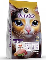 Petiva Tavuklu 1.5 kg Yetişkin Kedi Maması