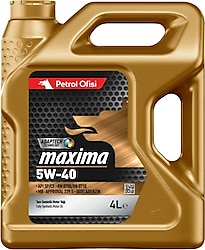 Petrol Ofisi Maxima 5W-40 4 lt Motor Yağı - 2022