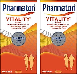 Pharmaton Vitality 30 Tablet 2'li