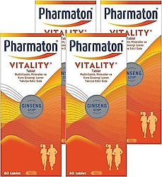 Pharmaton Vitality 60 Tablet 4'lü