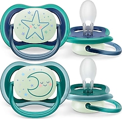 Philips Avent SCF376/13 Ultra Air Night 6-18 Ay 2'li Erkek Emzik