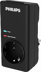 Philips CHP7010B 1140 Joule Siyah Kablosuz Akım Korumalı Priz