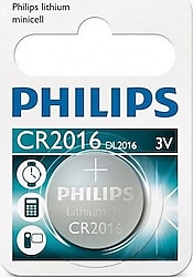 Philips CR2016 3 V Lityum Düğme Pil