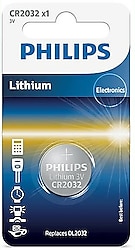 Philips CR2032 3V Tekli Lityum Düğme Pil