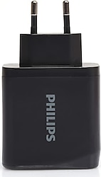 Philips 65W DLP2681/12 USB-Ladegerät Steckdose Ausgangsstrom (max.) 3250mA  3 x USB-A, USB-C®