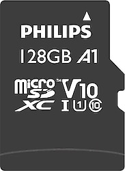 Philips Ultra Speed FM12MP45B Class 10 UHS-I U1 A1 V10 128 GB Micro SD Kart