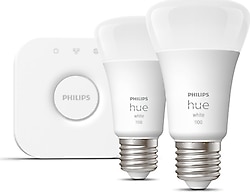 Philips Hue 1100 75 W E27 2'li Akıllı LED Ampul + Bridge Başlangıç Seti