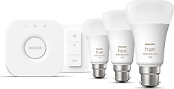 Philips Hue 1100 75 W E27 3'lü Akıllı LED Ampul + Dimmer Anahtar + Bridge Başlangıç Seti