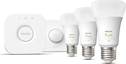 Philips Hue 1100 75 W E27 3'lü Akıllı LED Ampul + Akıllı Buton + Bridge Başlangıç Seti