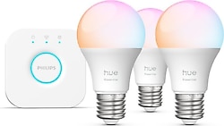 Philips Hue Essential 806 8 W-60 W E27 3'lü Akıllı LED Ampul + Bridge Başlangıç Seti