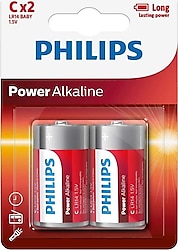Philips Power Alkalin 2'li C Orta Boy Pil