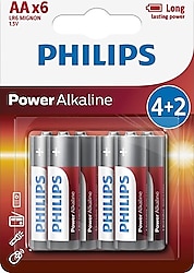 Philips Power Alkalin 6'lı AA Kalem Pil