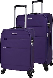 Pierre Cardin 04PC4200 Kumaş Kabin + Orta Boy 2'li Valiz Seti