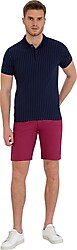 Pierre Cardin 50233249-VR074 Mürdüm Erkek Bermuda Şort