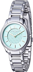 Pierre Cardin CRV.0003 Gümüş-Turkuaz Kadın Kol Saati