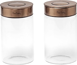 Pierre Cardin Neo Copper 18 cm 2'li Cam Kavanoz Seti