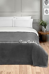 Pierre Cardin Logo Çift Kişilik Pamuk Battaniye