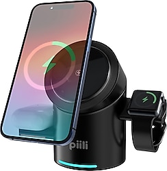 Piili P-CBT-10 3in1 Kablosuz Hızlı Şarj Aleti