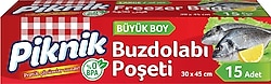 Piknik Büyük Boy Buzdolabı Poşeti 15'li