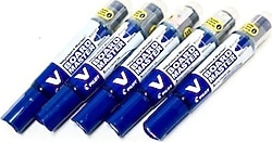 Pilot V-Board Master 5'li Yuvarlak Uç Mavi Tahta Kalemi