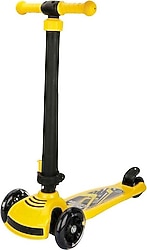 Pilsan Power Işıklı Sarı 3 Tekerlekli Çocuk Scooter