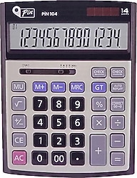 Pin 104 14 Haneli Masaüstü Hesap Makinesi