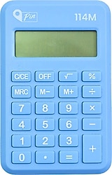 Pin 114M 8 Haneli Mavi Mini Hesap Makinesi