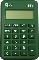 Pin 114Y 8 Haneli Yeşil Mini Hesap Makinesi