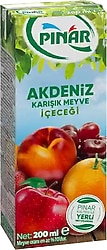 Pınar Akdeniz Karışık Meyve Suyu 200 ml