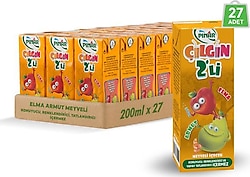 Pınar Çılgın İkili Elma & Armut Meyve Suyu 200 ml 27'li