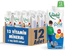 Pınar Çocuk Devam Sütü 500 ml 12 Adet