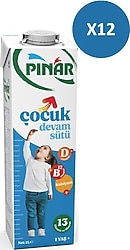 Pınar Çocuk Devam Sütü 1000 ml 12 Adet