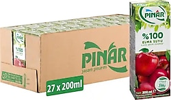 Pınar Saf Elma Suyu 27x200 ml
