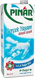 Pınar Yarım Yağlı Süt 1 lt 24'lü