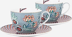 Pip Studio Flower Festival Mavi 280 ml 2 Kişilik Çay Fincan Takımı