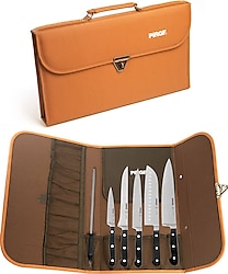 Pirge Classic 35199 Deri Çantalı 5 Parça Bıçak Seti