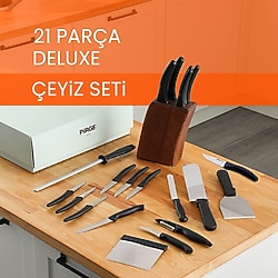 Pirge Deluxe 35077 21 Parça Çeyizlik Bıçak Seti