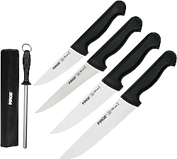 Pirge Pro 2002 35183 Çantalı 5 Parça Kurban Bıçak Seti