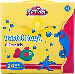 Play-Doh PLAY-PA007 Çantalı 24'lü Pastel Boya