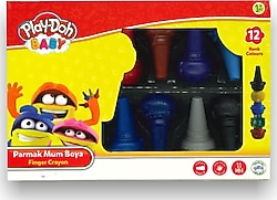 Play-Doh CR-017 Baby 12'li Parmak Mum Boya