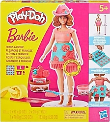 Play-Doh Barbie Çiçekli ve Püsküllü Oyun Hamur Seti G1354-G1360