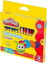 Play-Doh CR0004 Silinebilir 12'li Crayon Mum Boya
