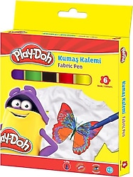 Play-Doh 6 Renk Kumaş Kalemi